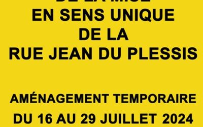 Expérimentation rue Jean du Plessis