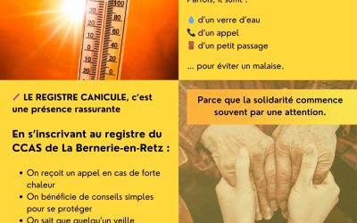 Vigilance canicule : le CCAS mobilisé auprès des personnes vulnérables.