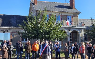 Rassemblement citoyen face aux dégradations du 17 octobre – une trentaine de personnes rassemblées